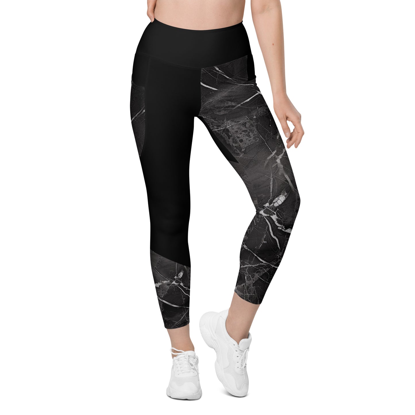 GPW Sport Black Marble Recycled Athletic Leggings