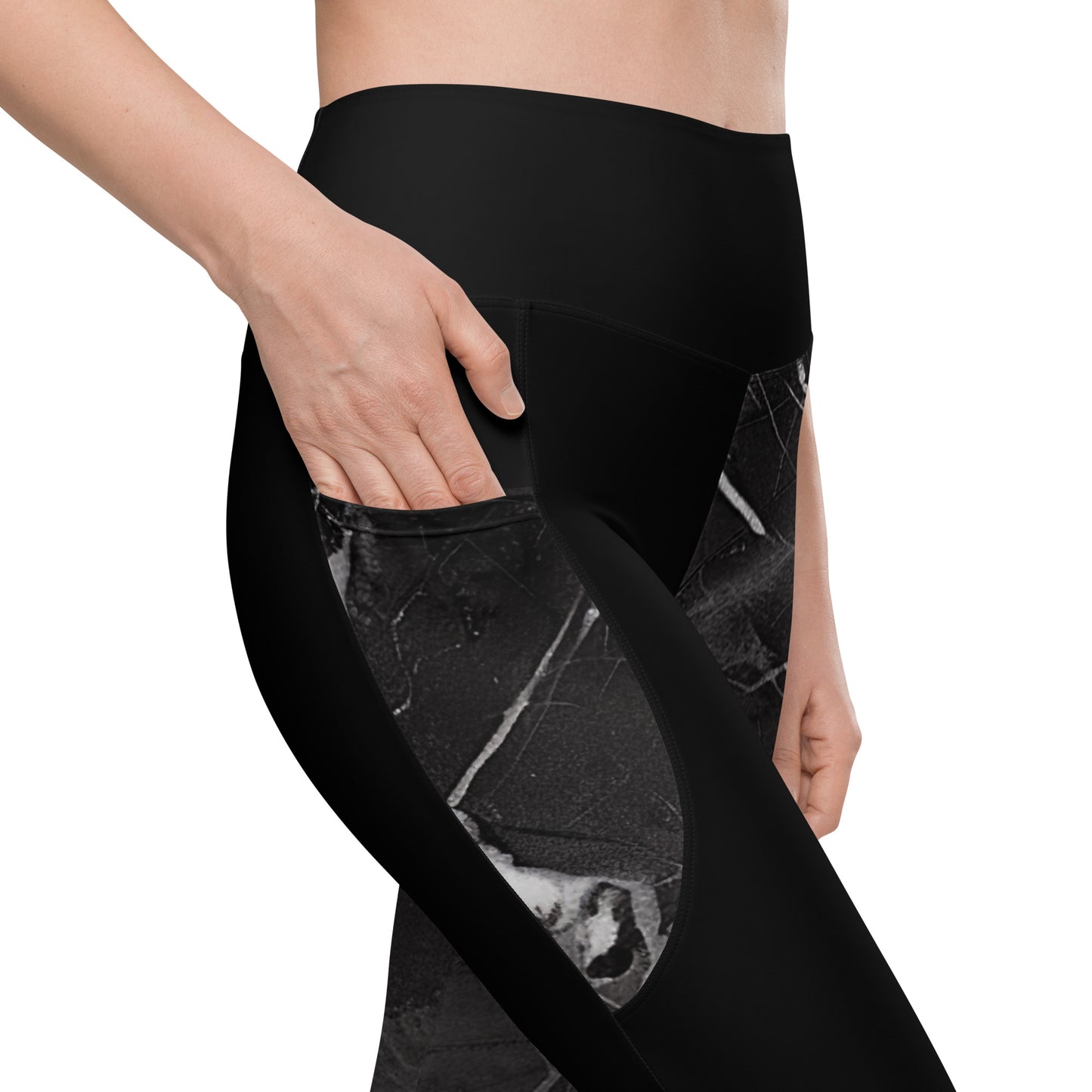 GPW Sport Black Marble Recycled Athletic Leggings