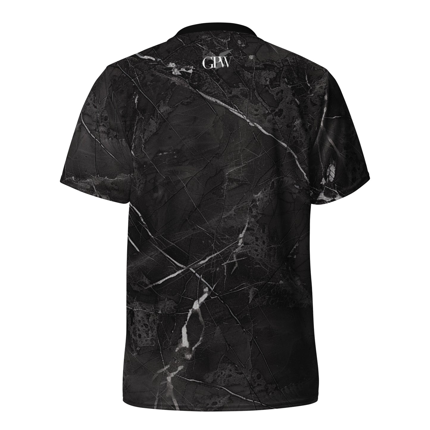 GPW Sport Black Marble Recycled Athletic T-shirt