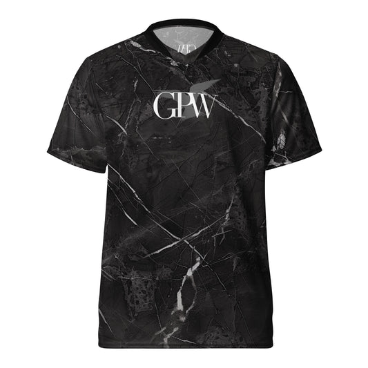 GPW Sport Black Marble Recycled Athletic T-shirt