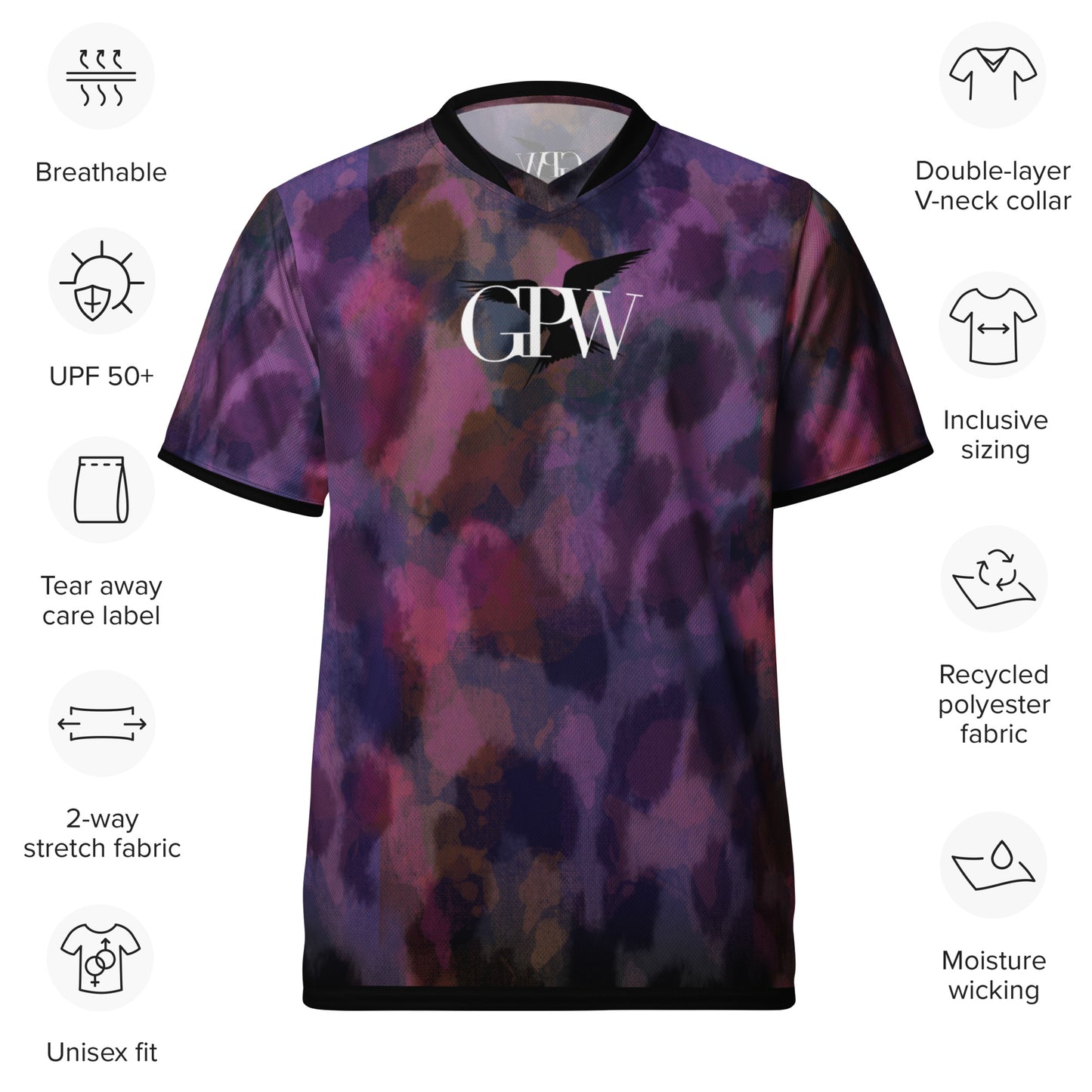 GPW Sport Wild Leopard Recycled Athletic T-Shirt