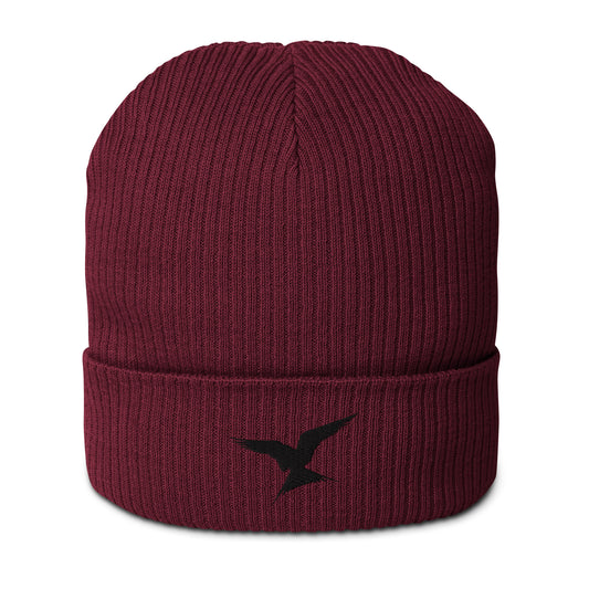 GPW Organic Ribbed Beanie Burgundy