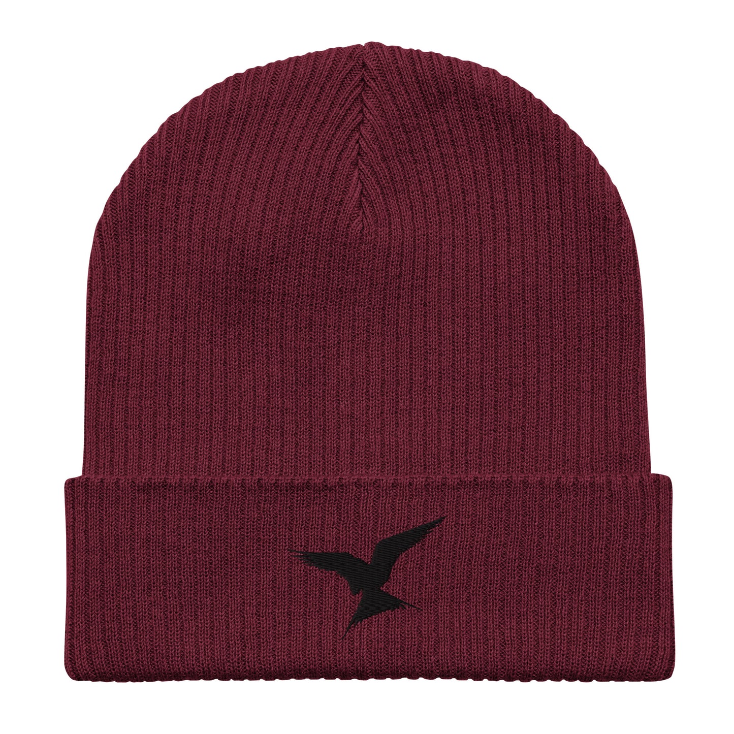 GPW Organic Ribbed Beanie Burgundy