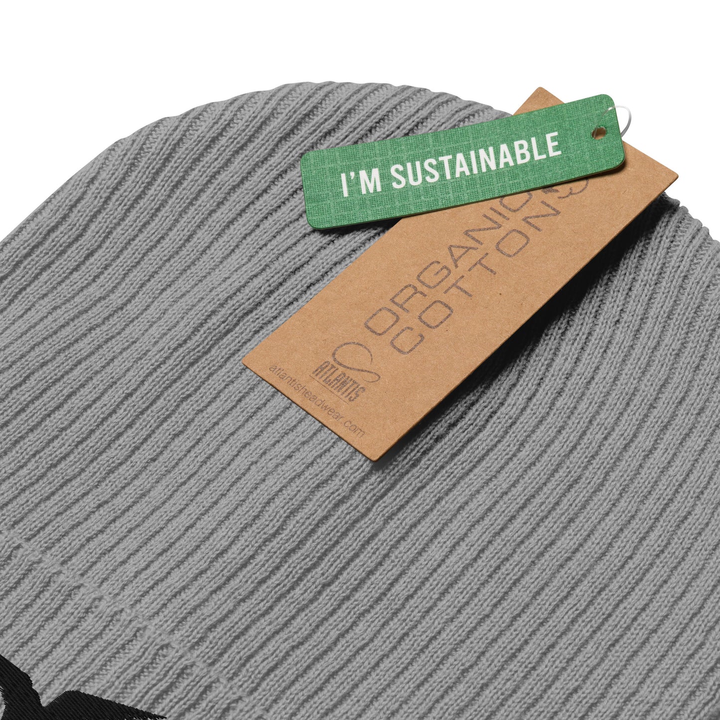 GPW Organic Ribbed Beanie Grey w/Black icon