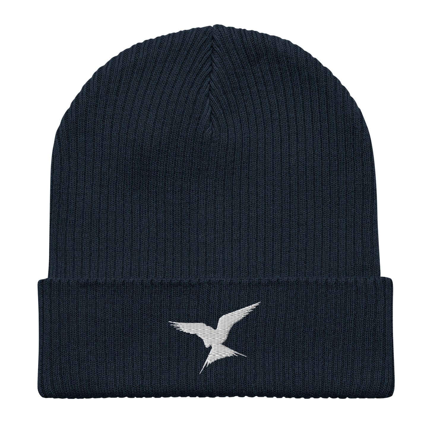 GPW Organic Ribbed Beanie Navy Blue