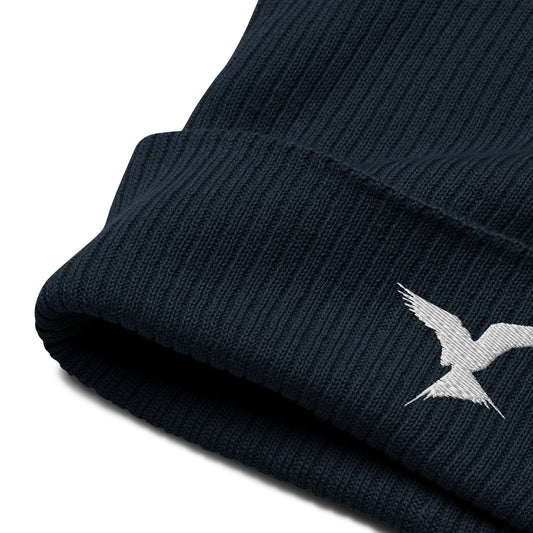 GPW Organic Ribbed Beanie Navy Blue
