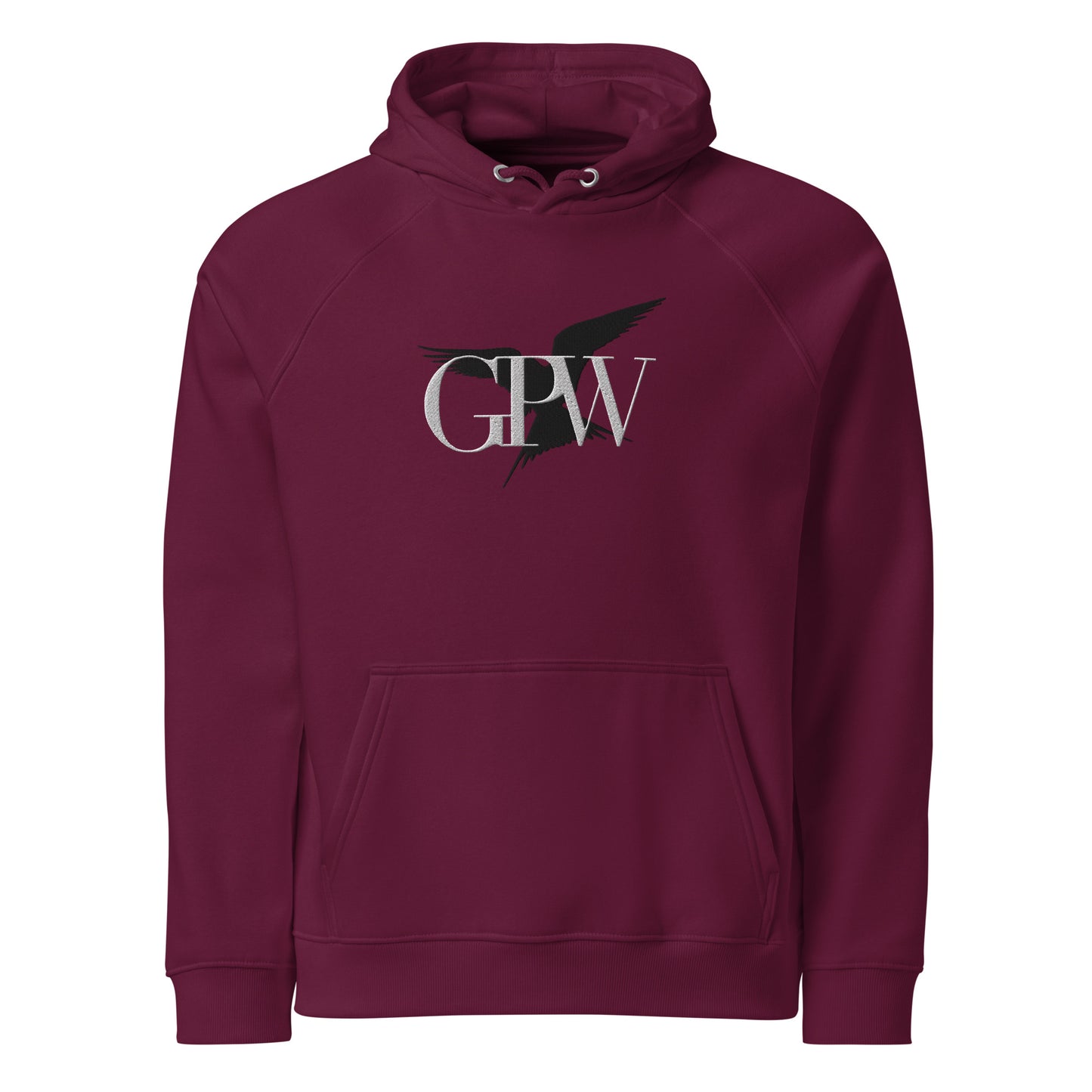 GPW Vivid Embroidered Eco Hoodie Burgundy 02