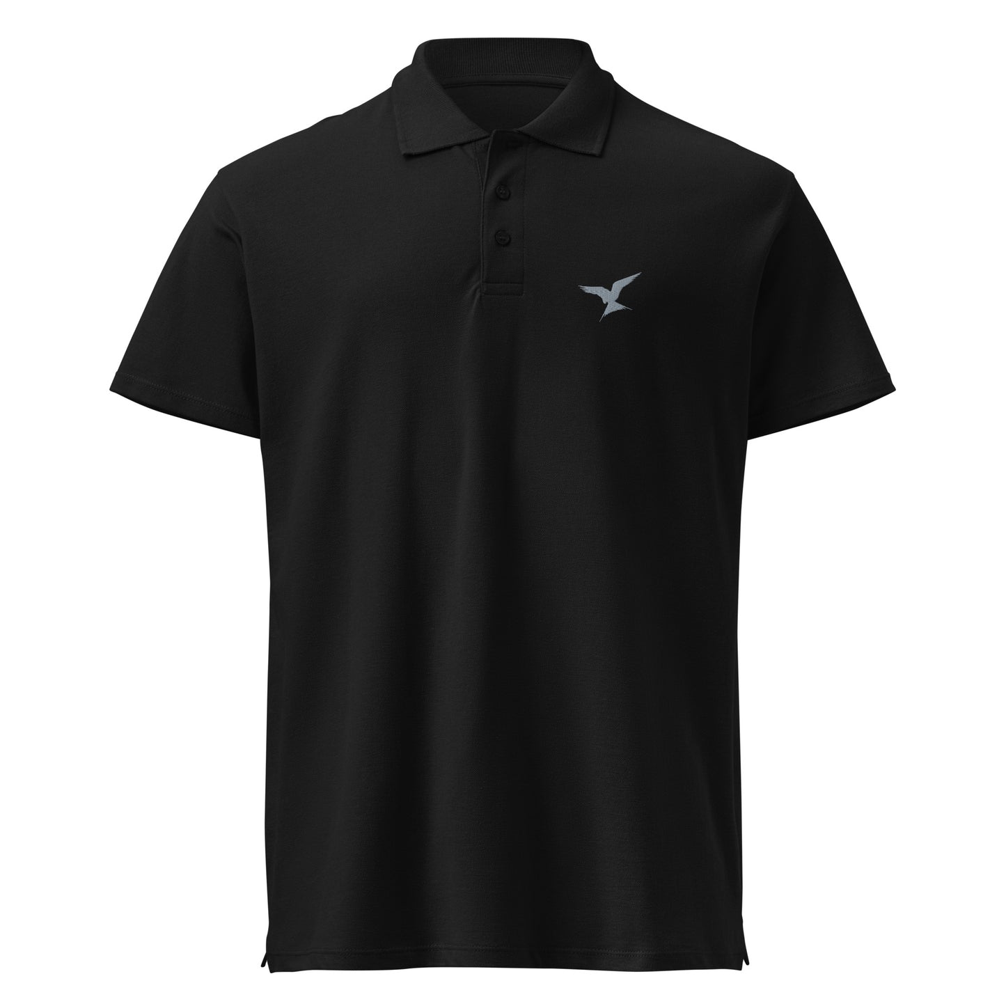 GPW Classic Polo Shirt Black w/ Light Grey Icon