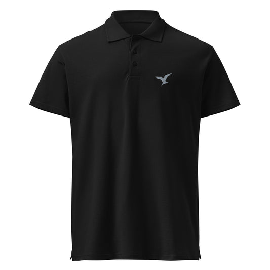 GPW Classic Polo Shirt Black w/ Light Grey Icon