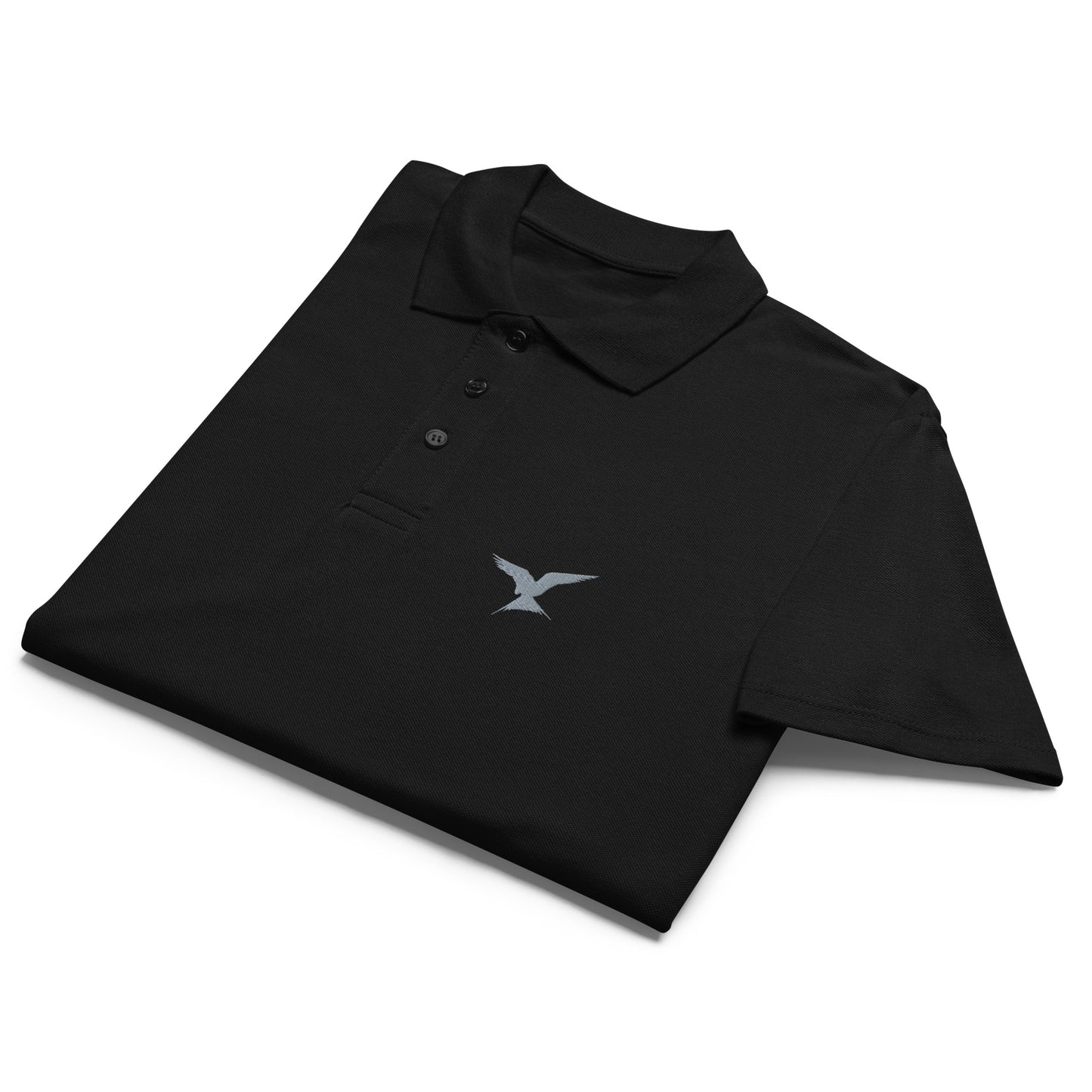 GPW Classic Polo Shirt Black w/ Light Grey Icon