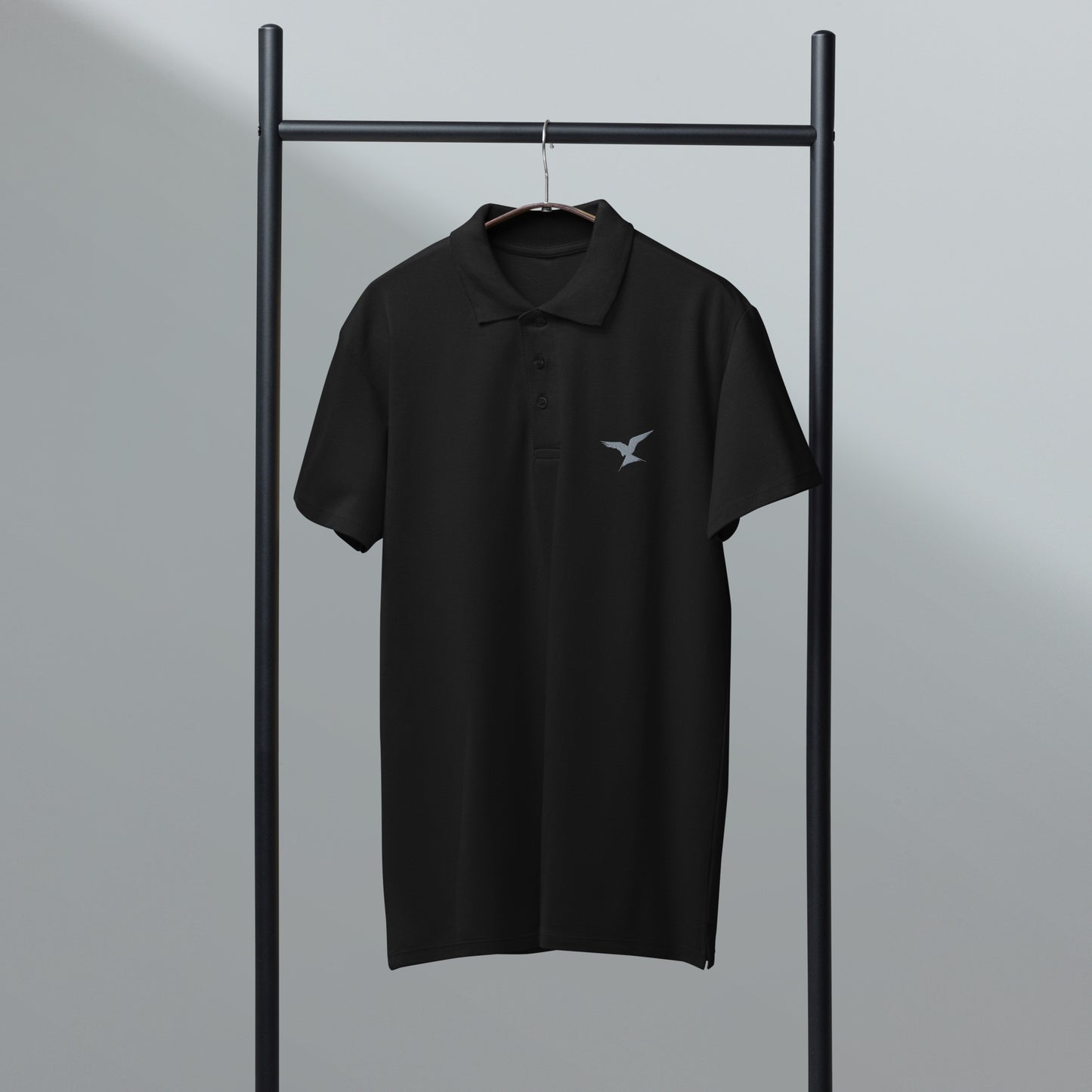 GPW Classic Polo Shirt Black w/ Light Grey Icon