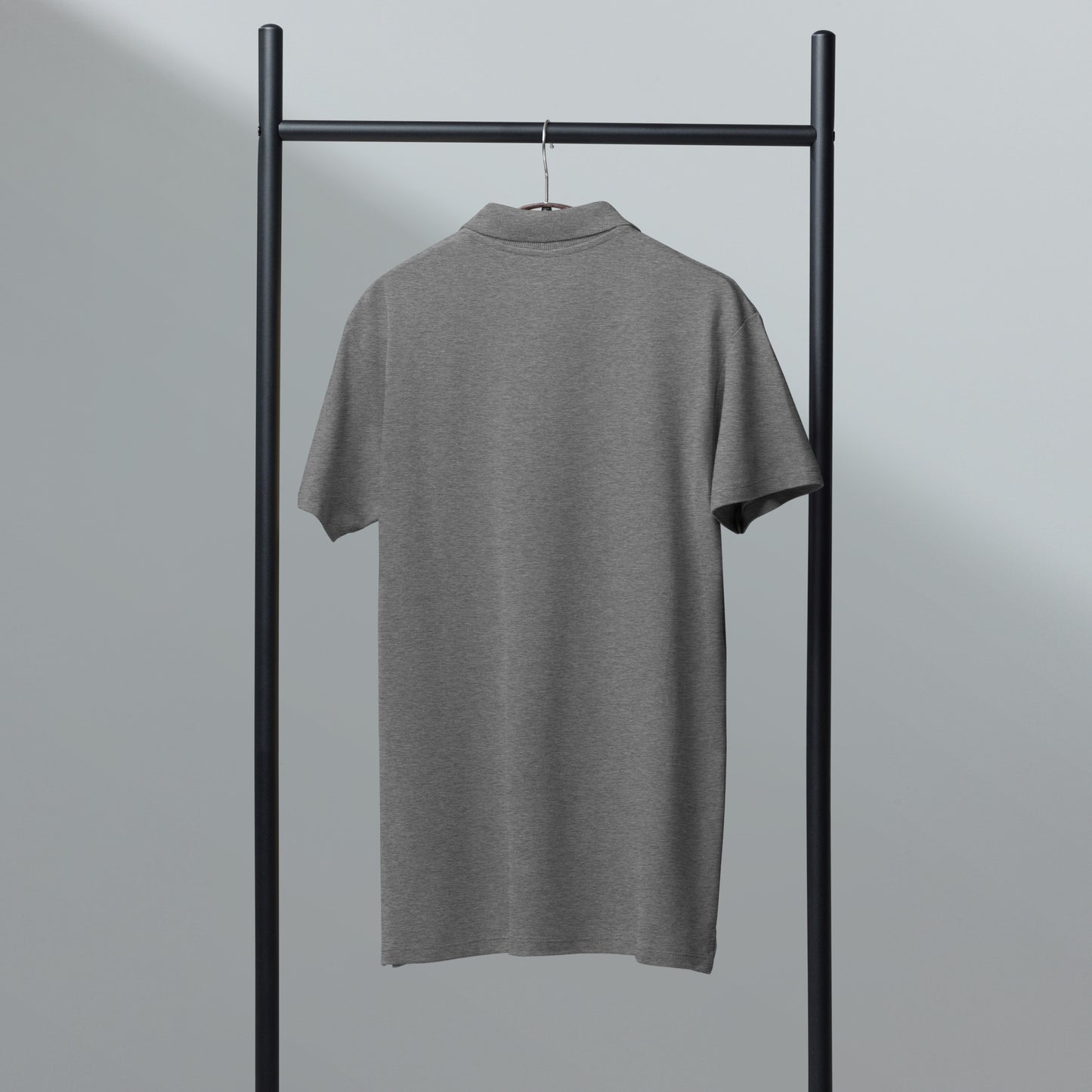 GPW Classic Polo Shirt Grey Melange w/ White Icon