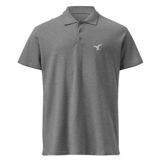 GPW Classic Polo Shirt Grey Melange w/ White Icon