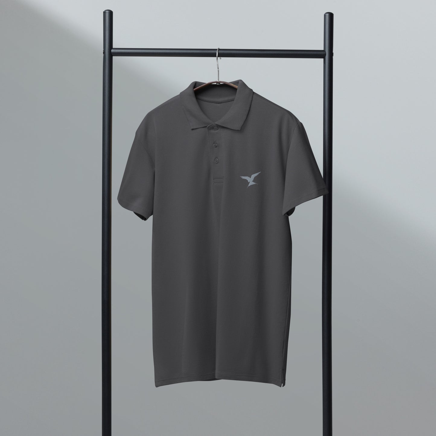 GPW Classic Polo Shirt Graphite Grey w/ Light Grey Icon