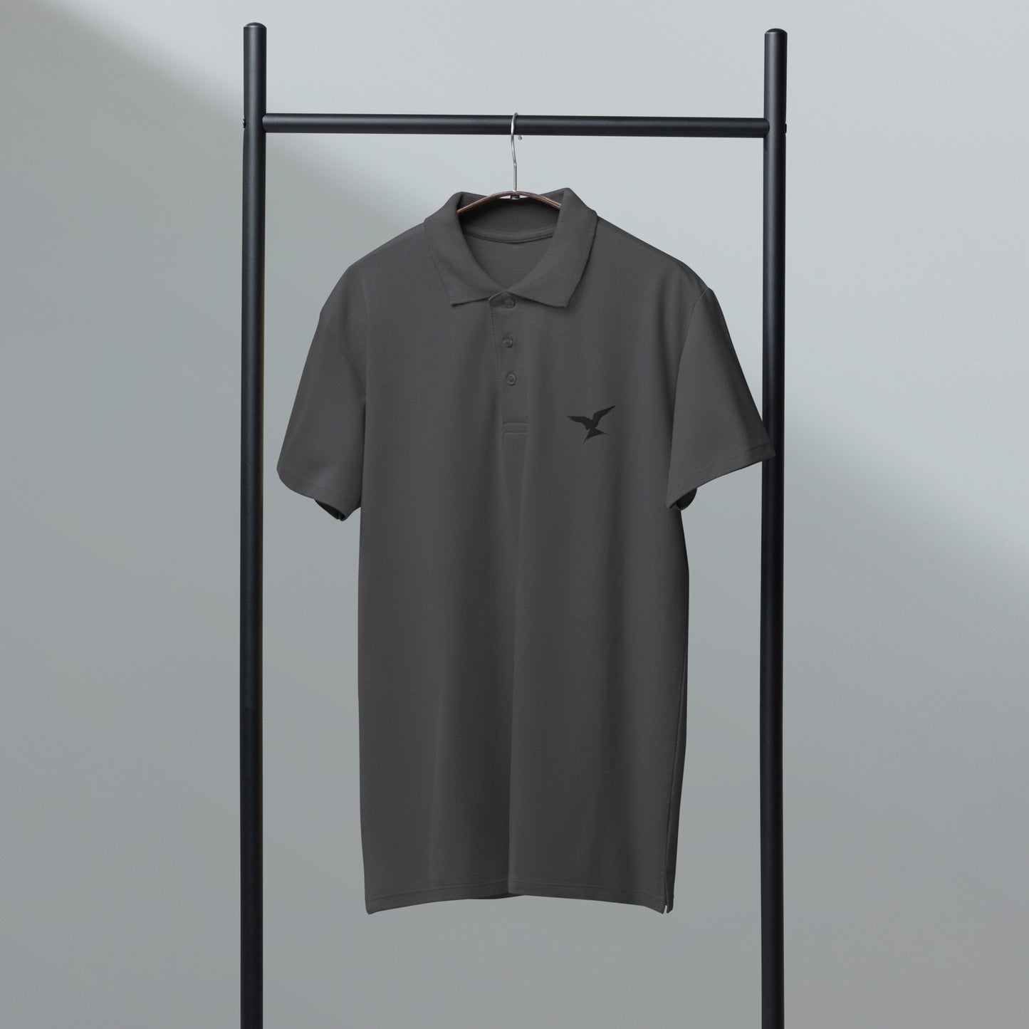 GPW Classic Polo Shirt Graphite Grey w/ Black Icon