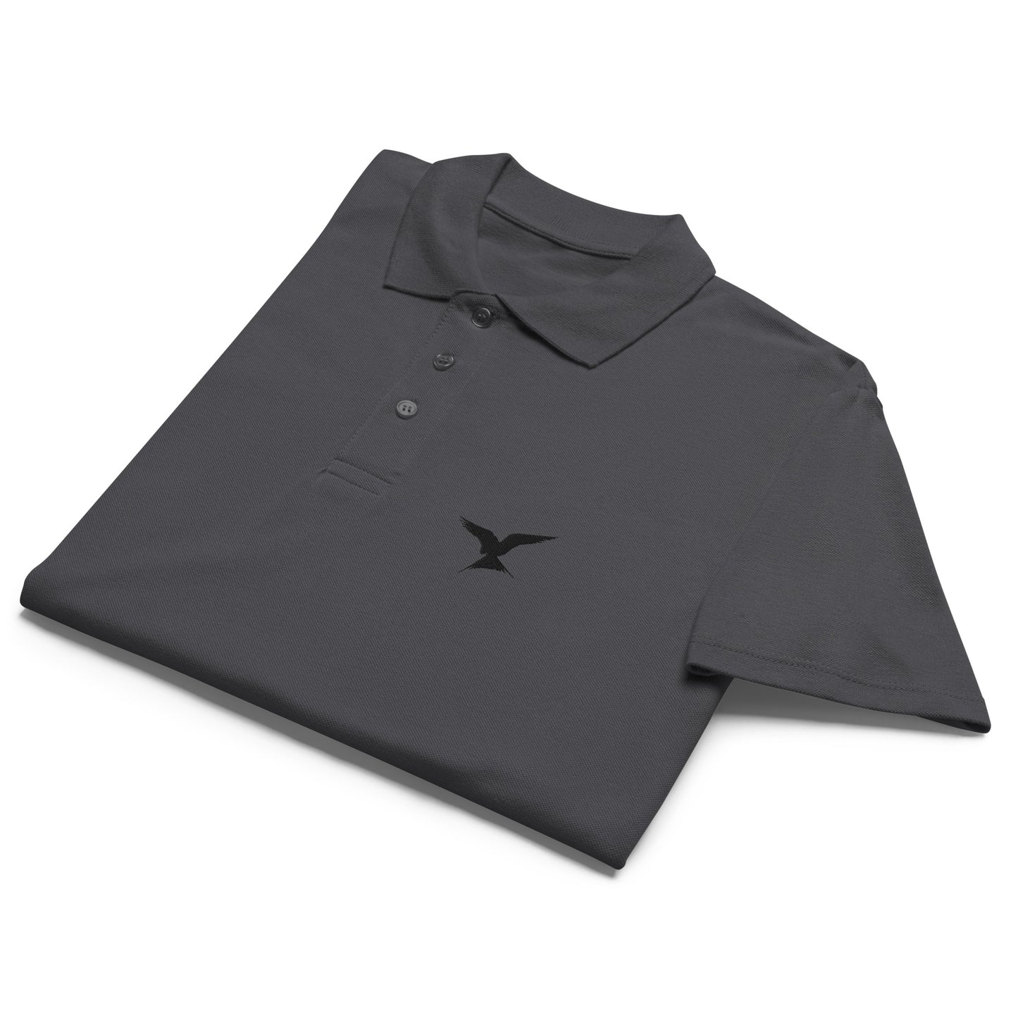 GPW Classic Polo Shirt Graphite Grey w/ Black Icon