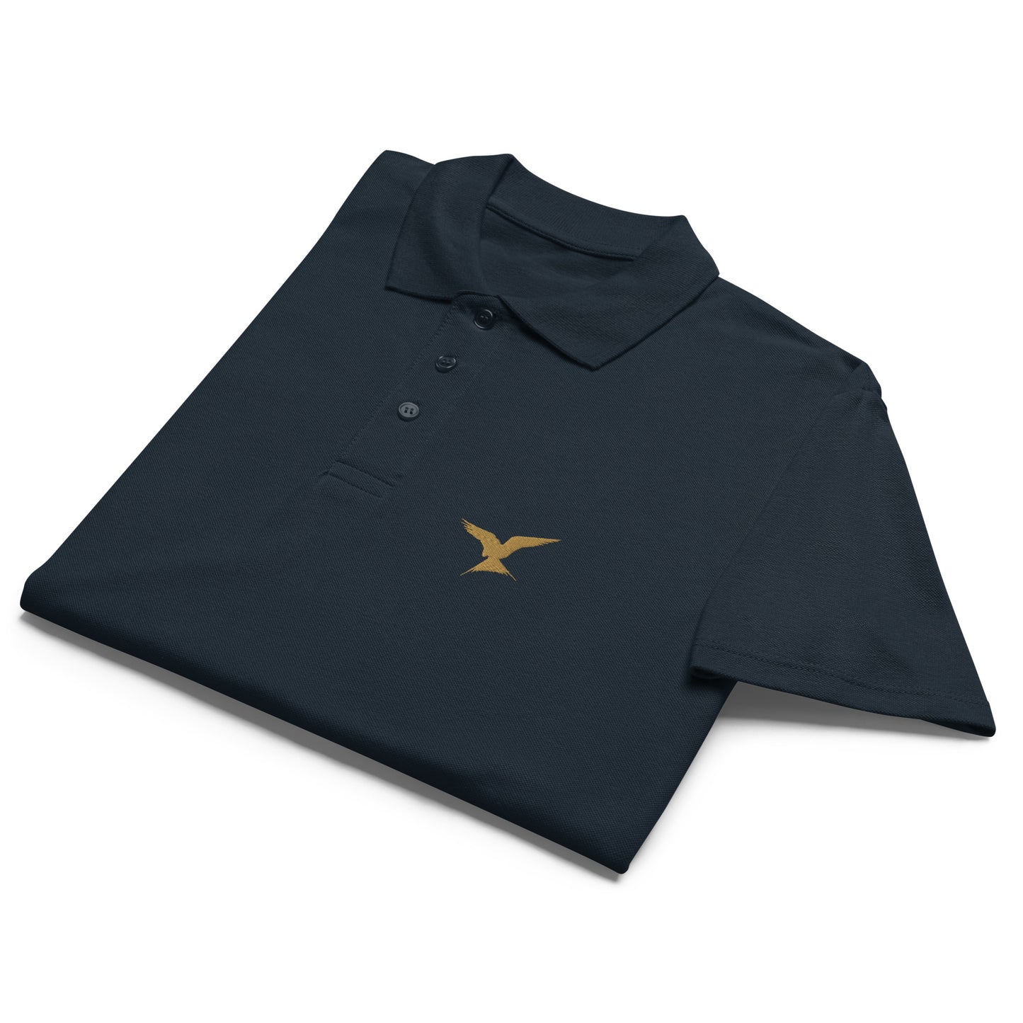 GPW Classic Polo Shirt Navy w./Old Gold Icon