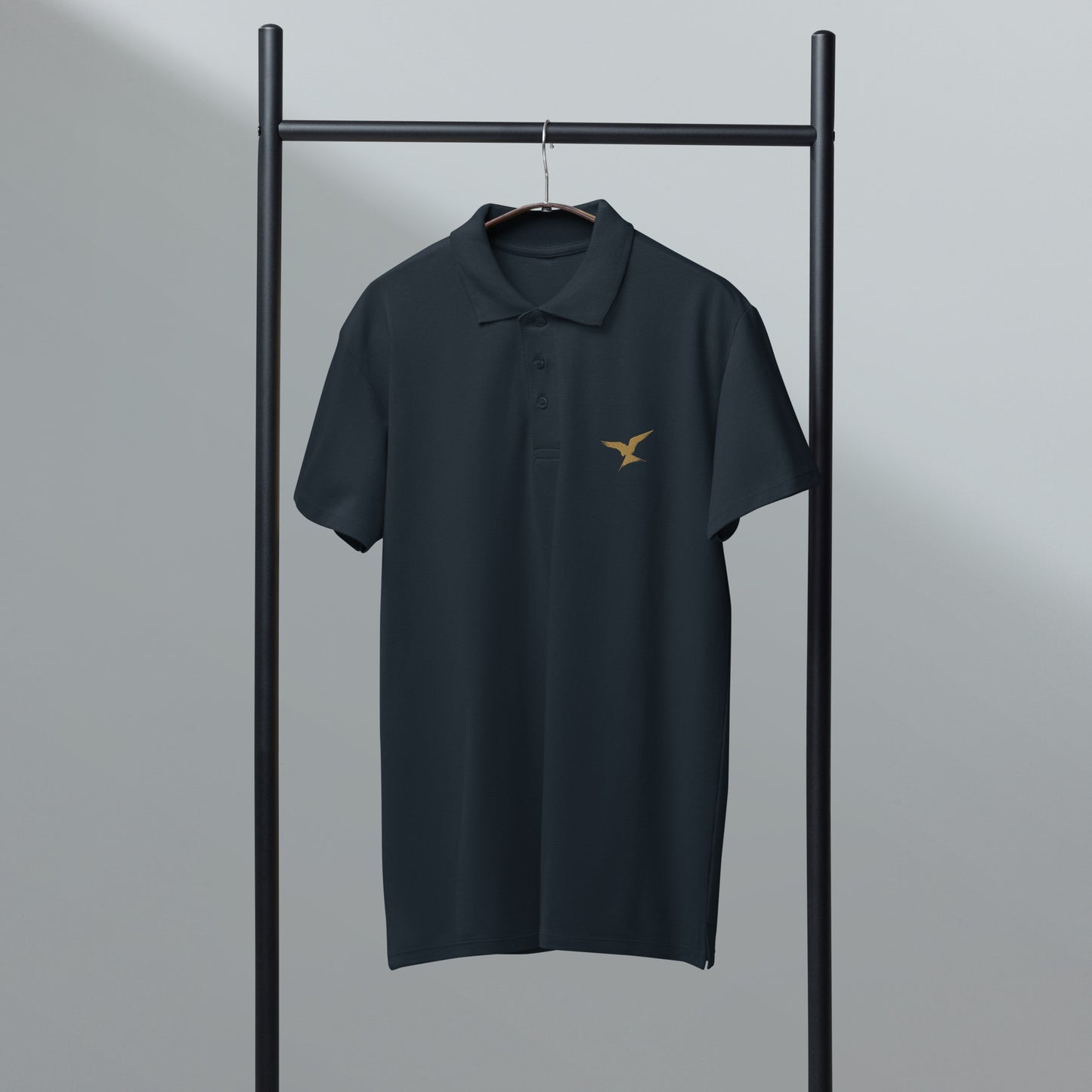 GPW Classic Polo Shirt Navy w./Old Gold Icon