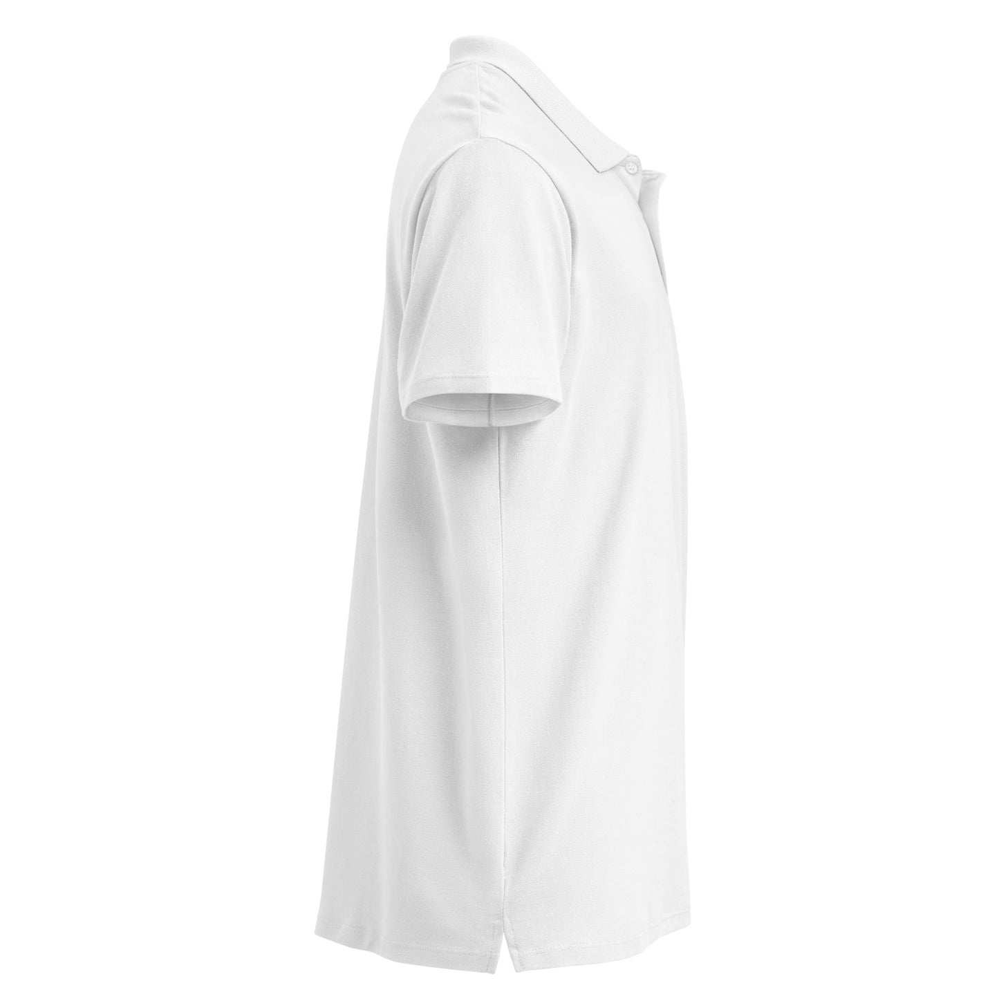 GPW Classic Polo Shirt White w/ Bright Blue Icon